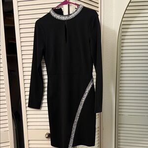 Guess Black Mini Dress with Silver Details